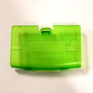 Game Boy Advance Replacement Door Battery Cover (GBA AGB-001) - Clear Green